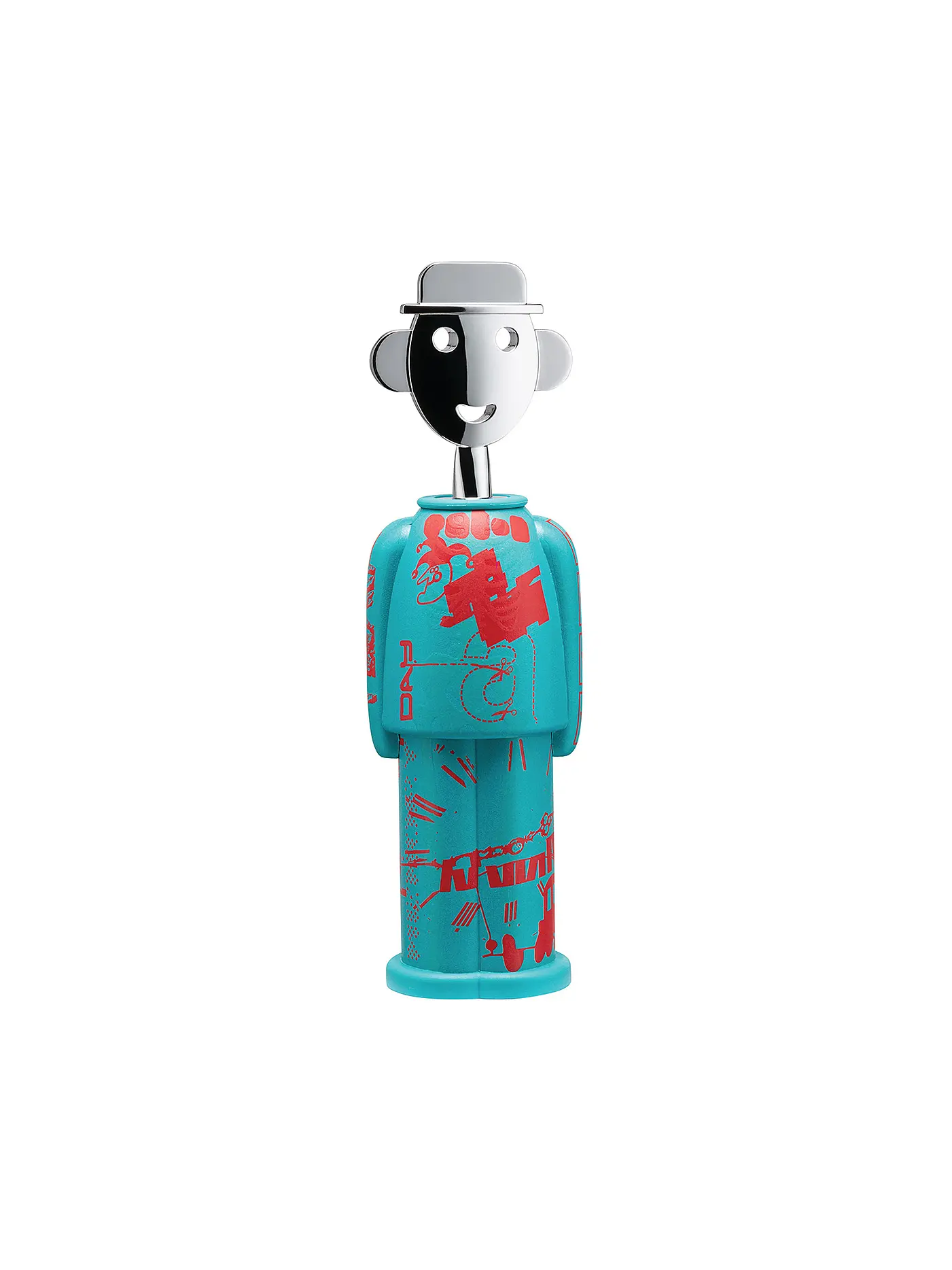 ALESSI | Korkenzieher ALESSANDRO M. LIQUID Blau/Rot | 